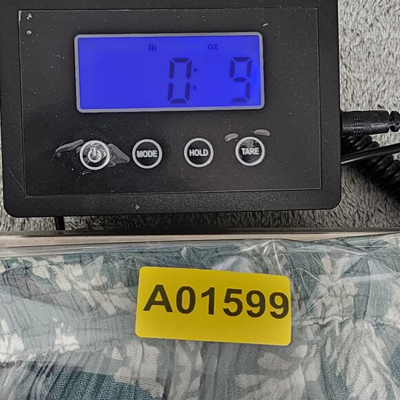 Orvis Skirt Womens M Blue White Gauze Rayon Maxi Pull On Drawstring Pockets Boho - Picture 9 of 9